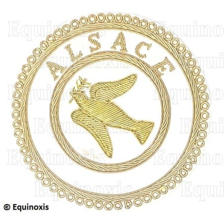 Badge / Macaron GLNF – Grande tenue provinciale – Grand Expert – Alsace – Brodé main
